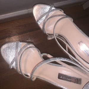 Silver Sparkly INC heels